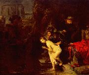 REMBRANDT Harmenszoon van Rijn Suzanna in the Bath oil painting on canvas